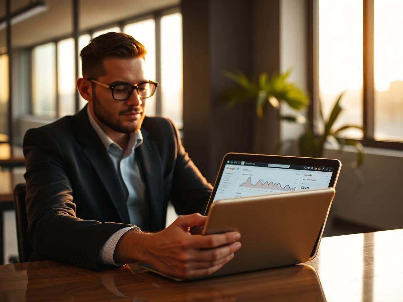 Especialista em marketing digital em Americana-SP analisando campanhas de Google Ads e Instagram