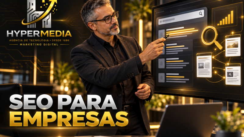 Estratégia de publicidade online com gráficos de resultados e anúncios em plataformas digitais